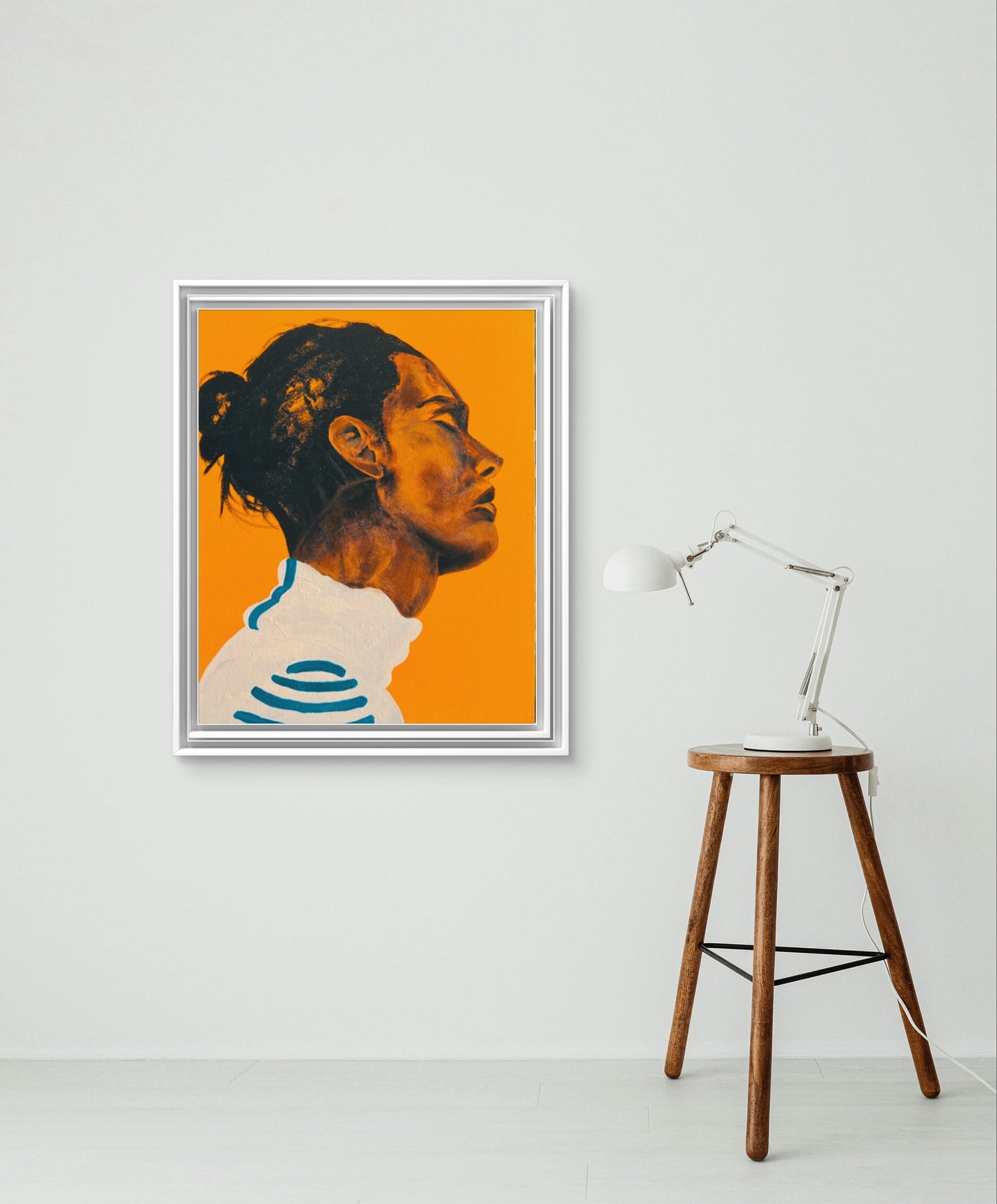 Minimalist Portrait: Golden Serenity by Frechaut Kilas