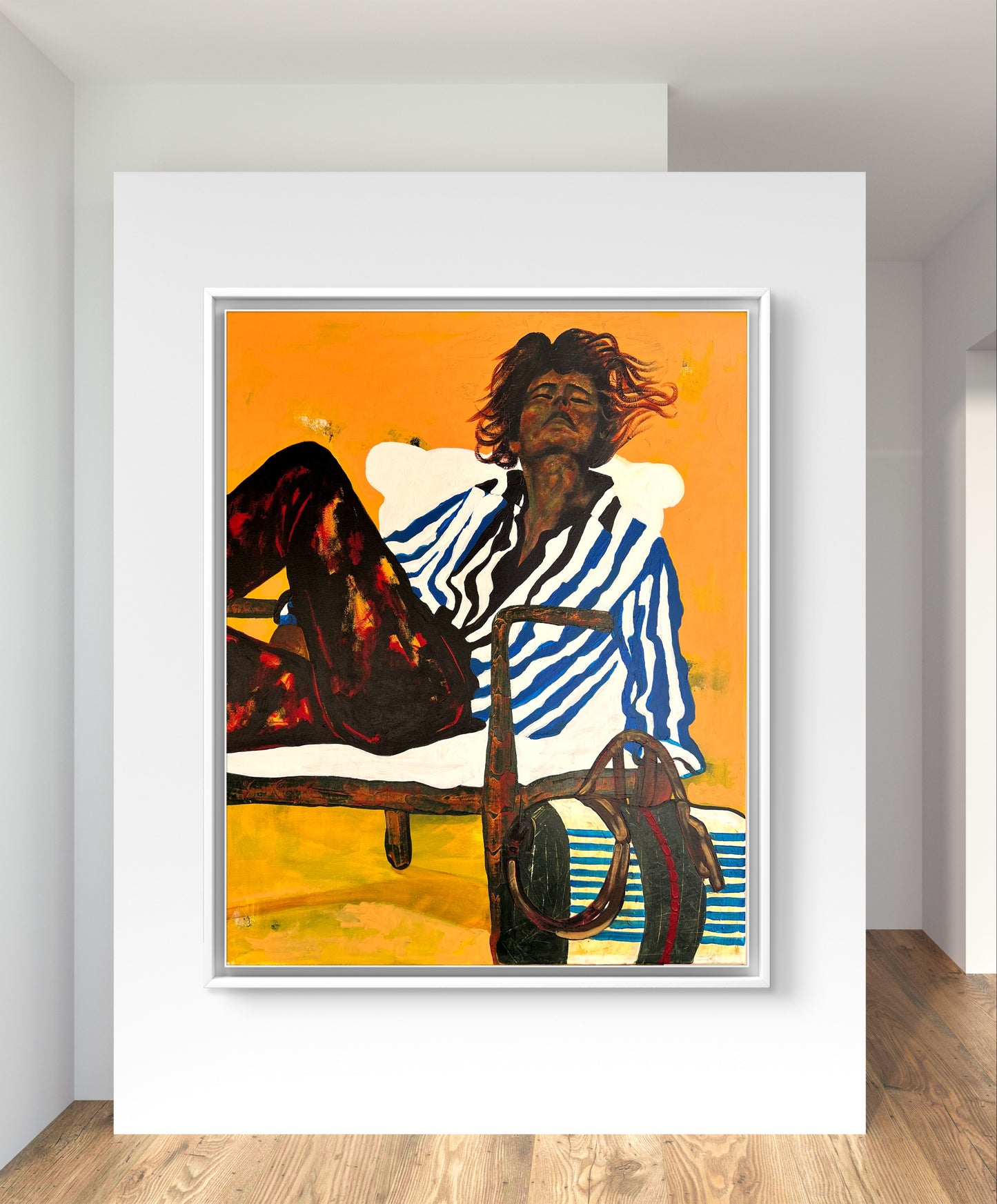 Vibrant Expressionist Portrait: Sunlit Reflections by Frechaut Kilas