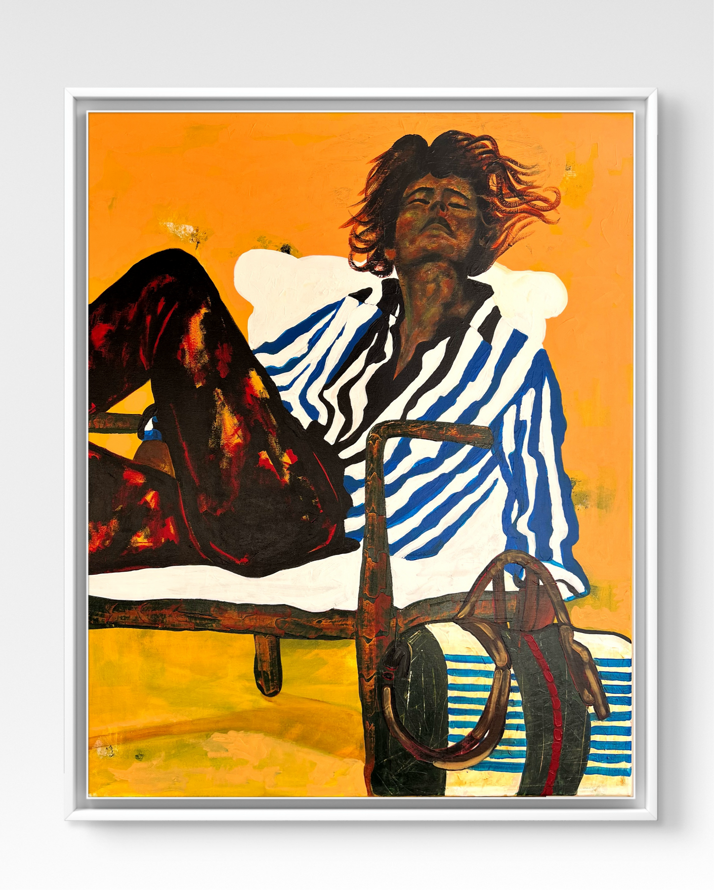 Vibrant Expressionist Portrait: Sunlit Reflections by Frechaut Kilas