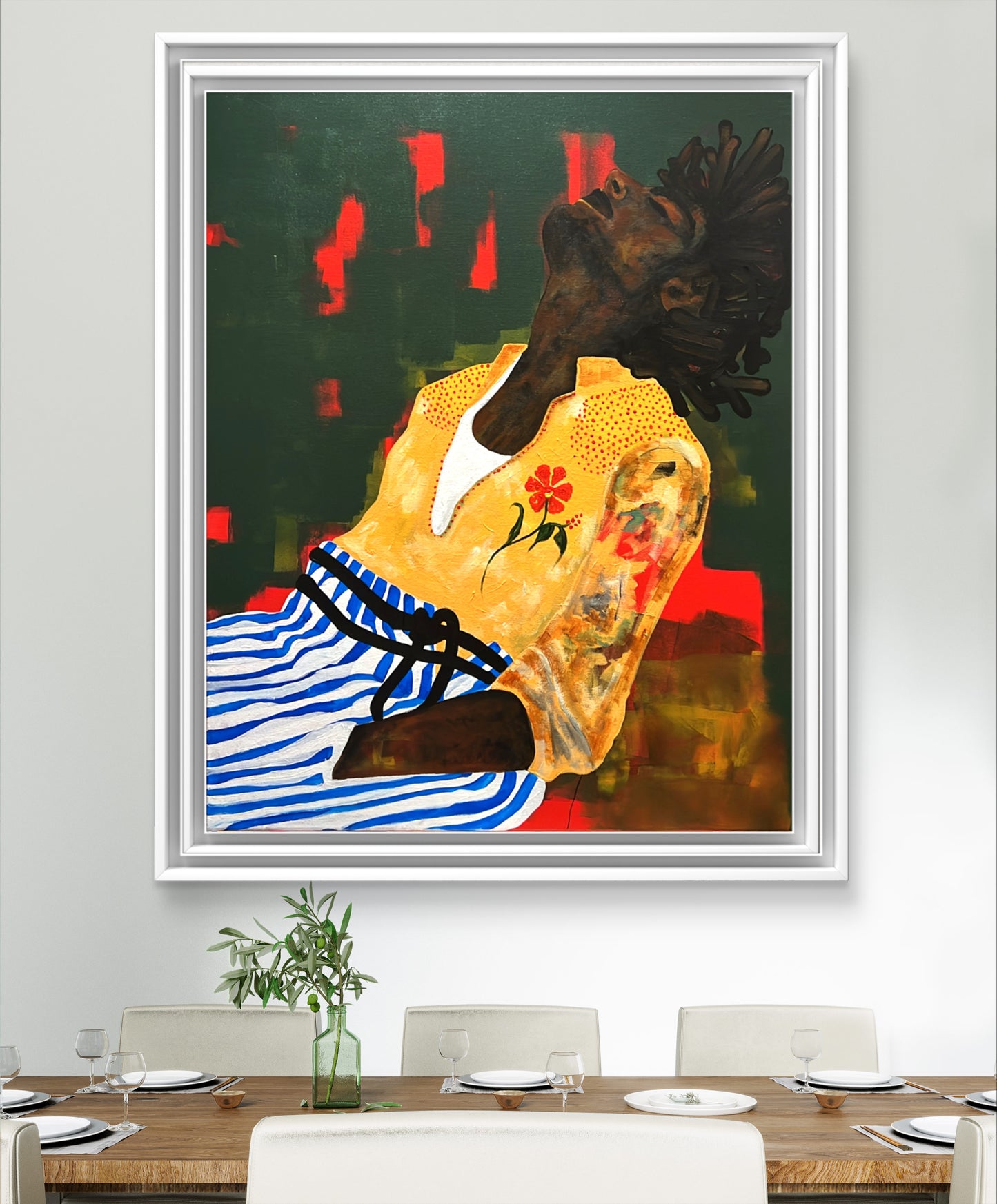 Expressive Portrait Painting – Lost in Reverie by Frechaut Kilas.